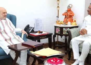 मुख्यमंत्री विष्णुदेव साय ने केंद्रीय गृह मंत्री अमित शाह से की सौजन्य मुलाकात