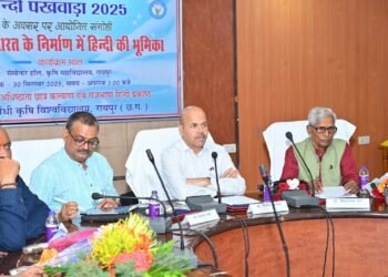 हिन्दी केवल भाषा नहीं, बल्कि हमारी संस्कृति, चेतना और आत्मा है-कुलपति डॉ. गिरीश चंदेल