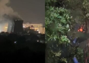 बेबीलॉन टावर में भीषण आग, दमकल ने पाया काबू