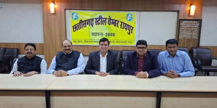 मनोज बने छग स्टील चेंबर के अध्यक्ष व डॉ मनीष मंडल कार्यकारी अध्यक्ष