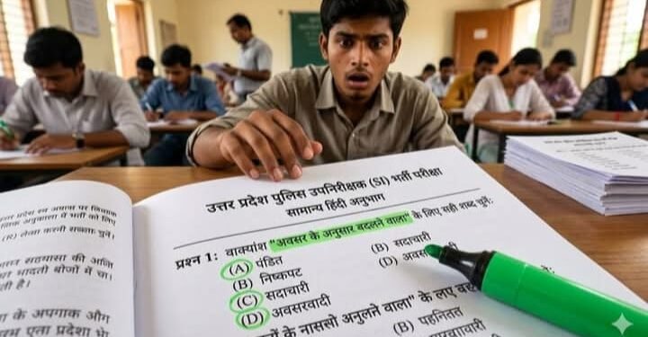 UP SI भर्ती परीक्षा के सवाल पर मचा बवाल, ‘पंडित’ विकल्प पर सोशल मीडिया में आक्रोश