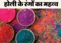 Holi 2026: होली के हर रंग का होता है अपना खास महत्व, जानें इस दिन क्यों खेला जाता है रंग-गुलाल