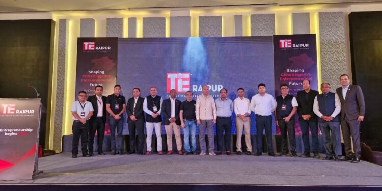 TiE Raipur लॉन्च: 3 साल में 100–300 करोड़ निवेश, 100+ स्टार्टअप्स को मिलेगा सपोर्ट