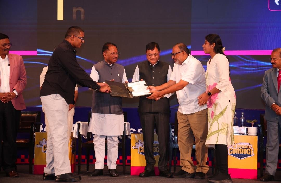 हैदराबाद इन्वेस्टर कनेक्ट में छत्तीसगढ़ को 9,580 करोड़ के निवेश प्रस्ताव, 7,800 रोजगार सृजन की संभावना